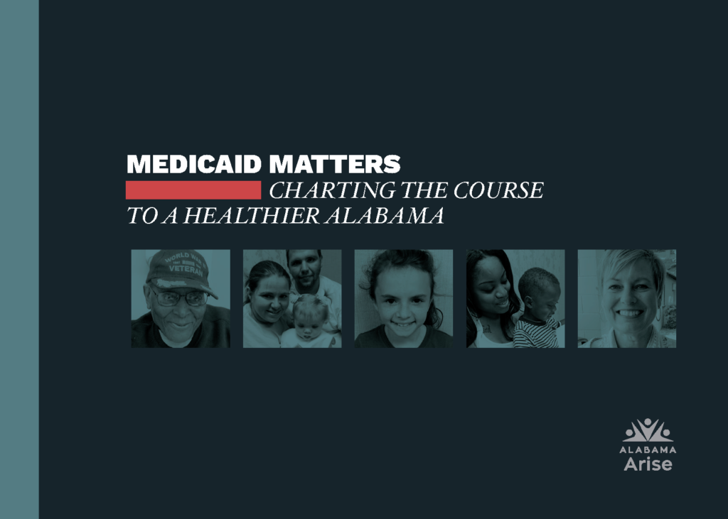 The cover page of the report - Medicaid Matters: Charting the Course to a Healthier Alabama