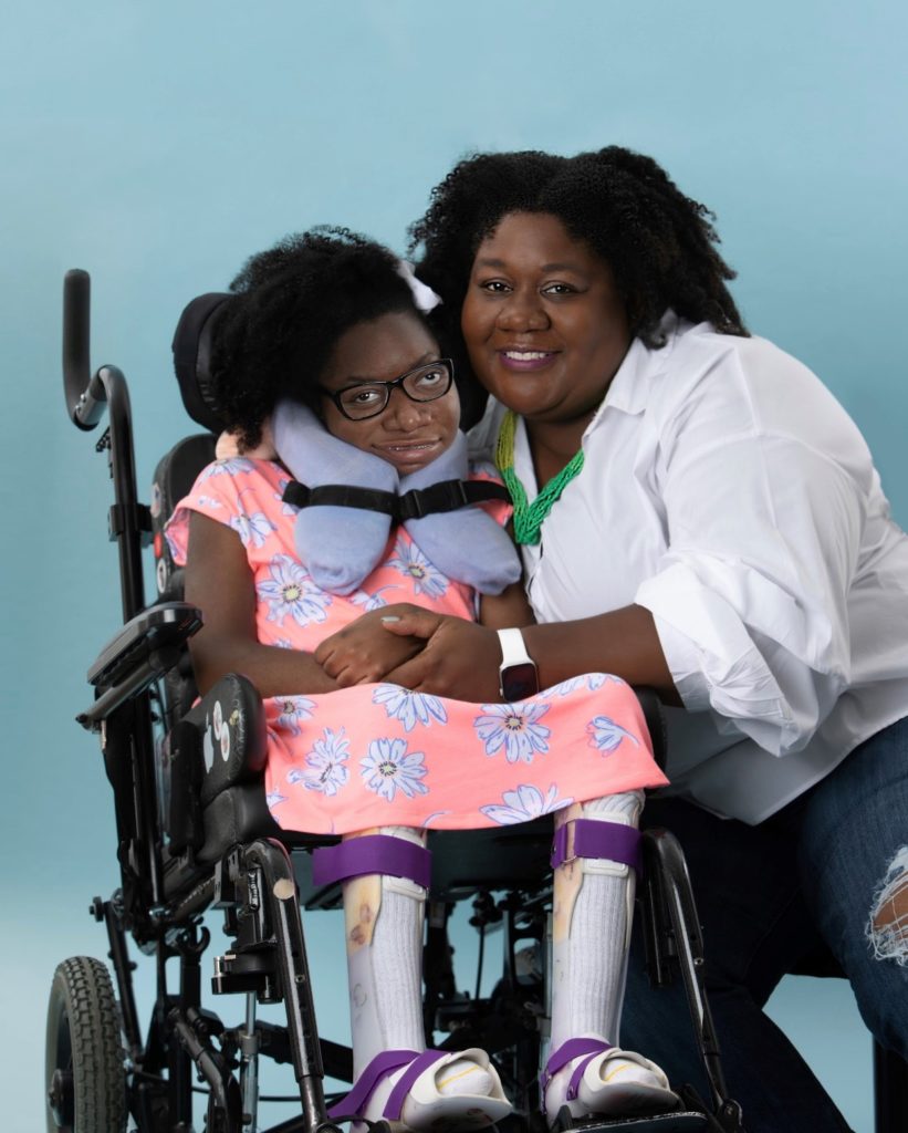 A portrait of Kerstin Sanders and her mother, Mattisa Moorer.